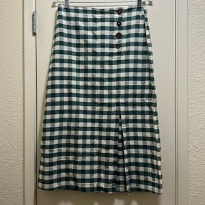 Mango Gingham MIDI skirt
